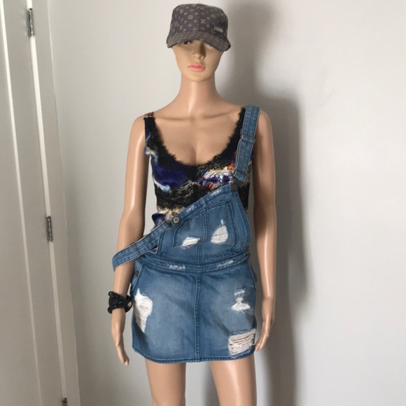 mini skirt overalls